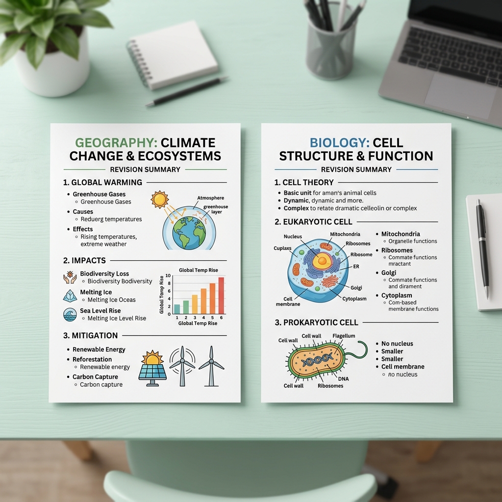 Cluster Classes Revision Notes and Formula Sheets